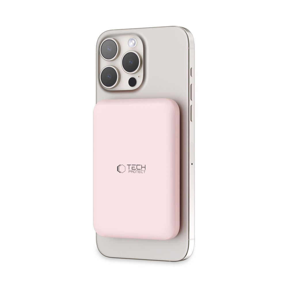 TECH-PROTECT PB10 LIFEMAG MAGSAFE BANQUE D'ÉNERGIE 5000MAH ROSE