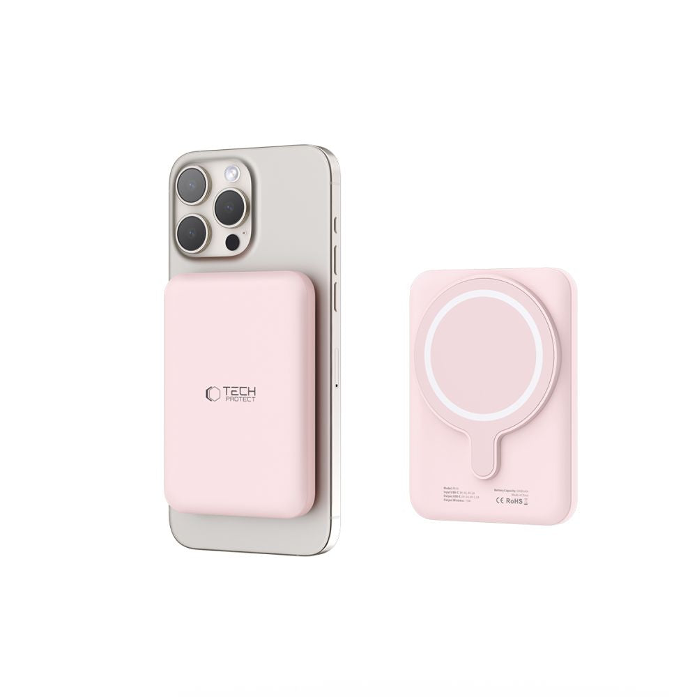 TECH-PROTECT PB10 LIFEMAG MAGSAFE BANQUE D'ÉNERGIE 5000MAH ROSE