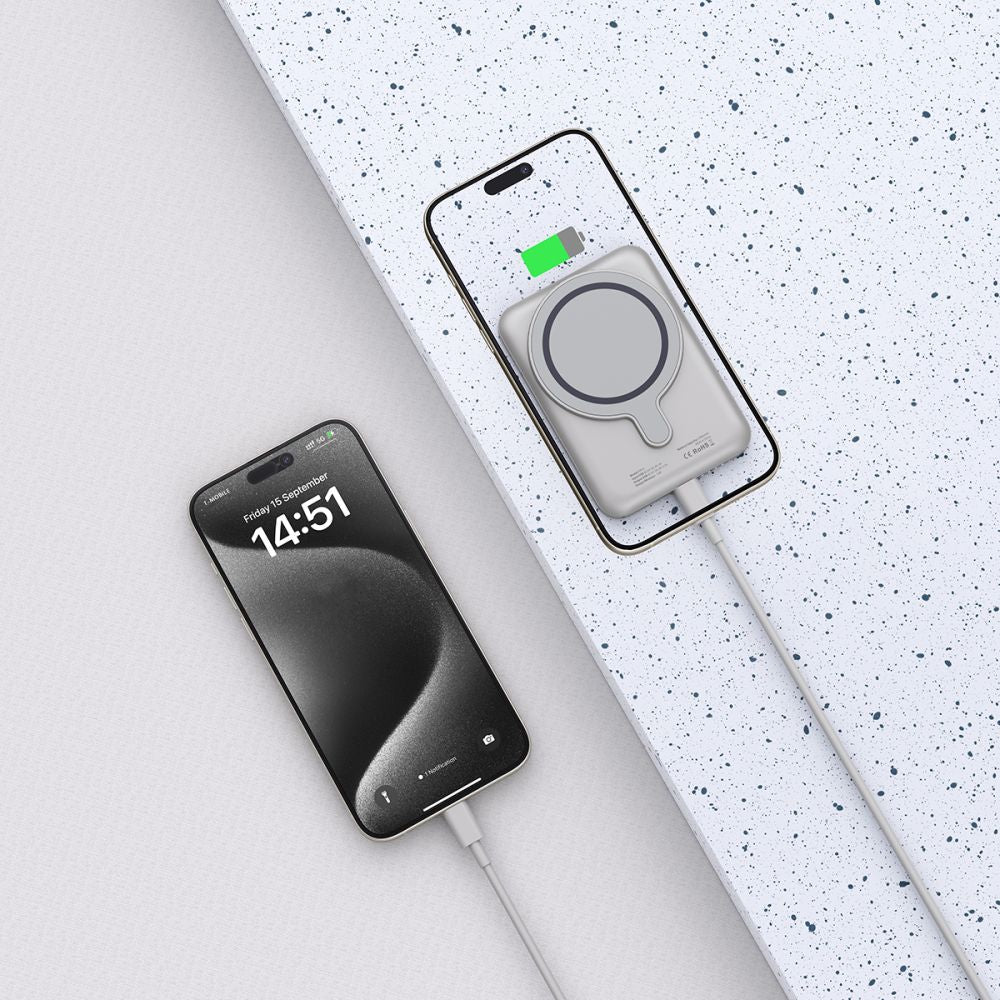 TECH-PROTECT PB10 LIFEMAG MAGSAFE BANQUE D'ÉNERGIE 5000MAH TITANE