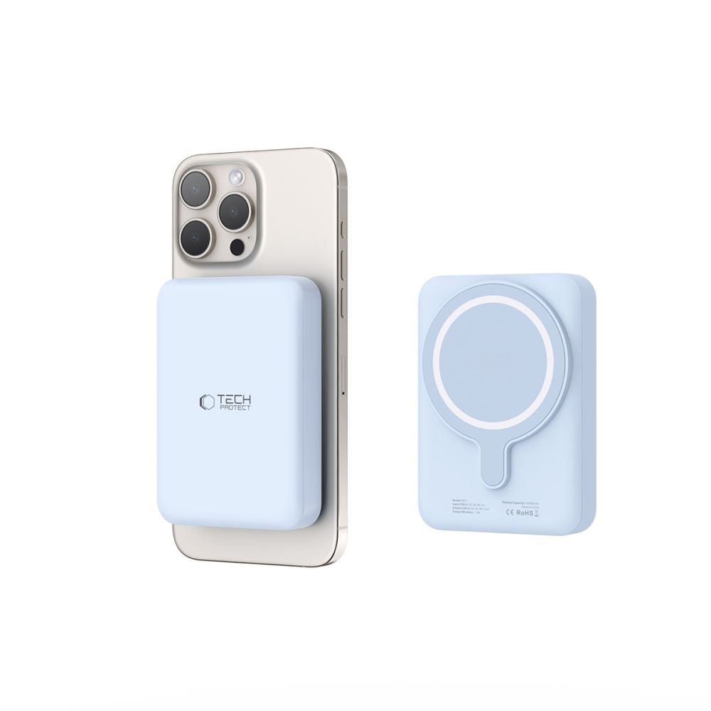 TECH-PROTECT PB11 LIFEMAG MAGSAFE BANQUE D'ÉNERGIE 10000MAH BLEUE