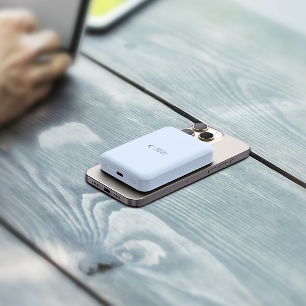 TECH-PROTECT PB11 LIFEMAG MAGSAFE BANQUE D'ÉNERGIE 10000MAH BLEUE