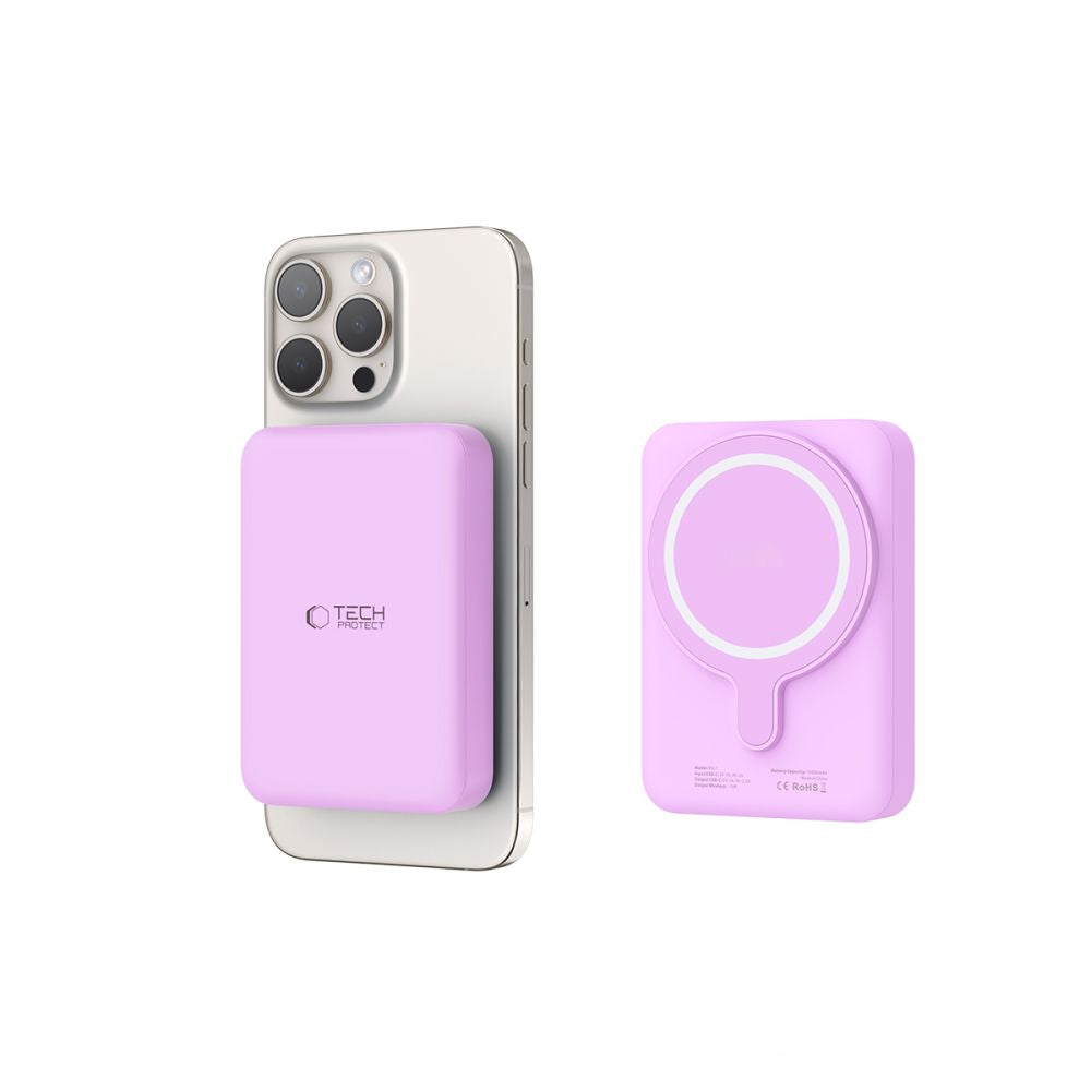 TECH-PROTECT PB11 LIFEMAG MAGSAFE BANQUE D'ÉNERGIE 10000MAH LILAS