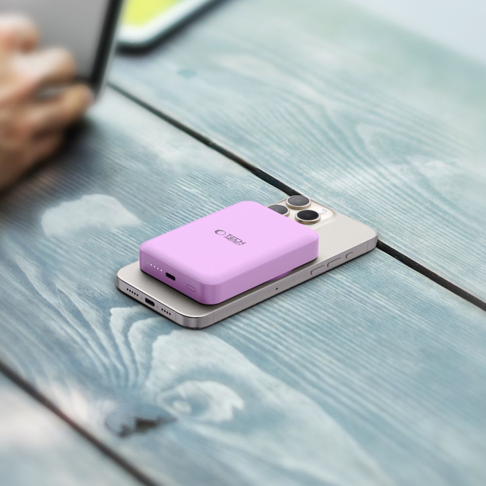 TECH-PROTECT PB11 LIFEMAG MAGSAFE BANQUE D'ÉNERGIE 10000MAH LILAS