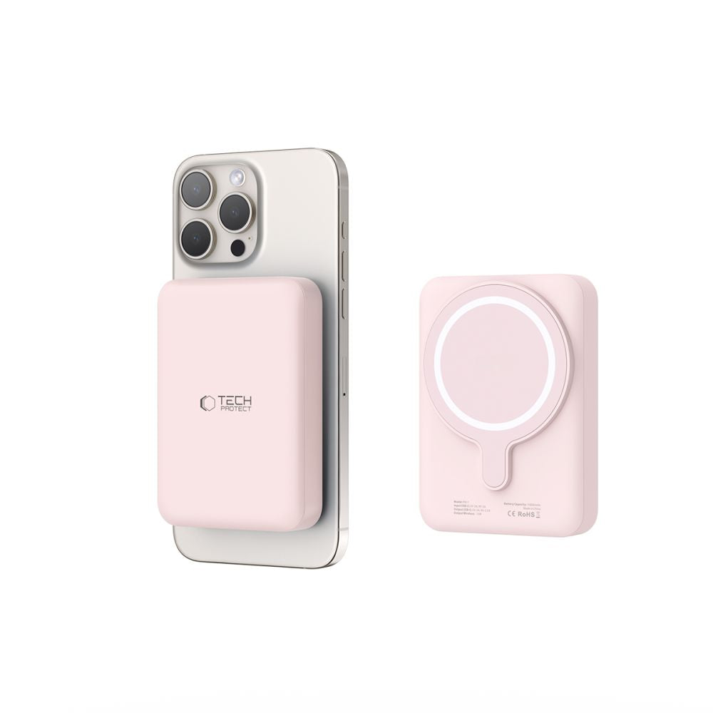 TECH-PROTECT PB11 LIFEMAG MAGSAFE BANQUE D'ÉNERGIE 10000MAH ROSE
