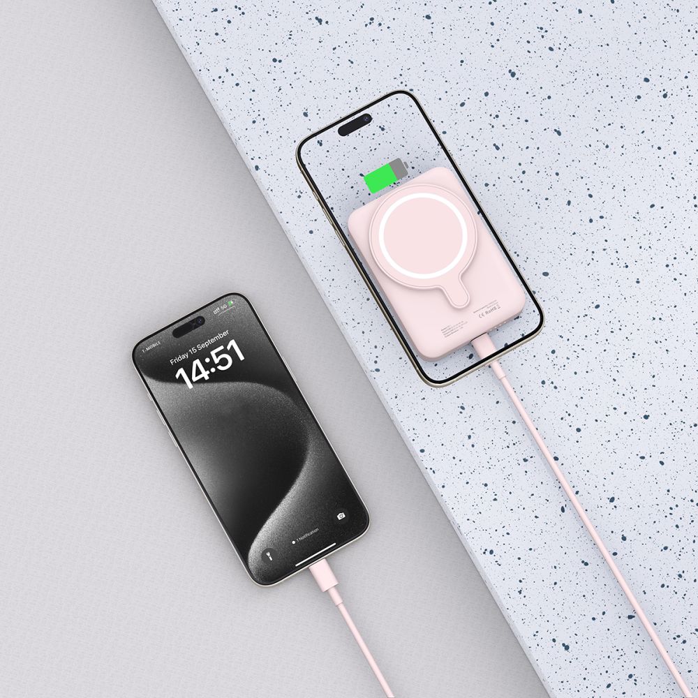 TECH-PROTECT PB11 LIFEMAG MAGSAFE BANQUE D'ÉNERGIE 10000MAH ROSE