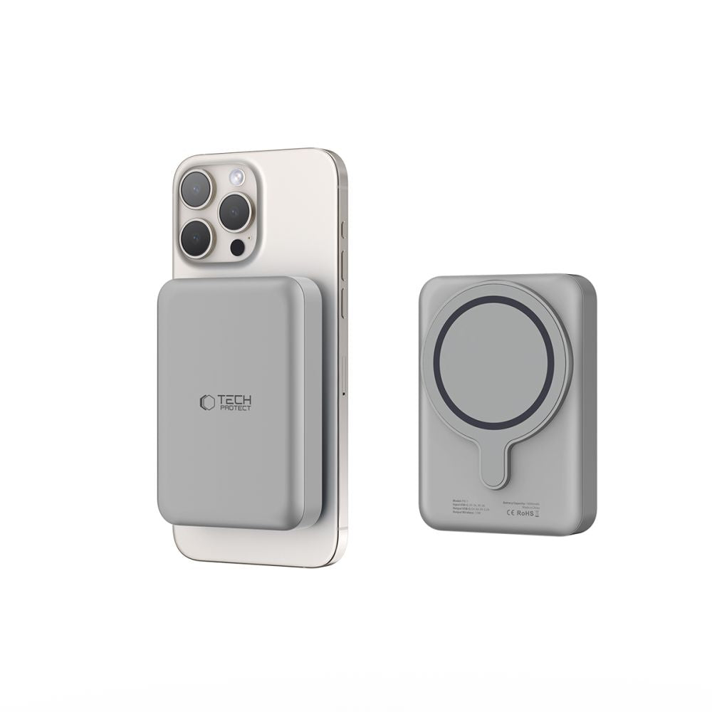 TECH-PROTECT PB11 LIFEMAG MAGSAFE BANQUE D'ÉNERGIE 10000MAH TITANE