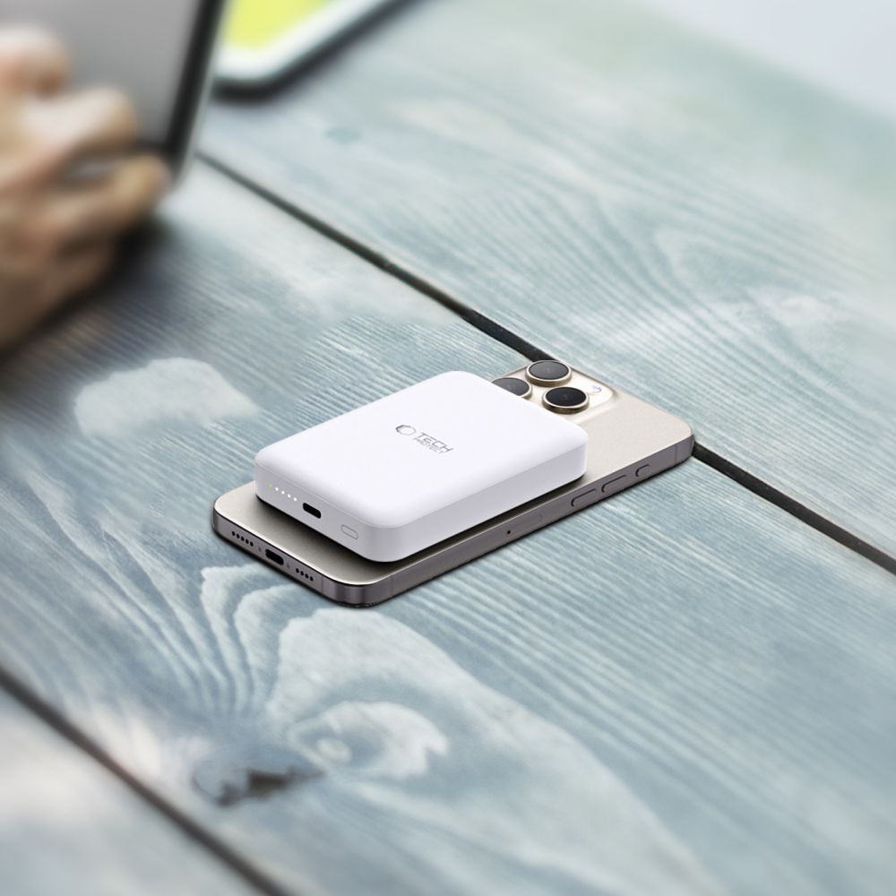 TECH-PROTECT PB11 LIFEMAG MAGSAFE BANQUE D'ÉNERGIE 10000MAH BLANCHE
