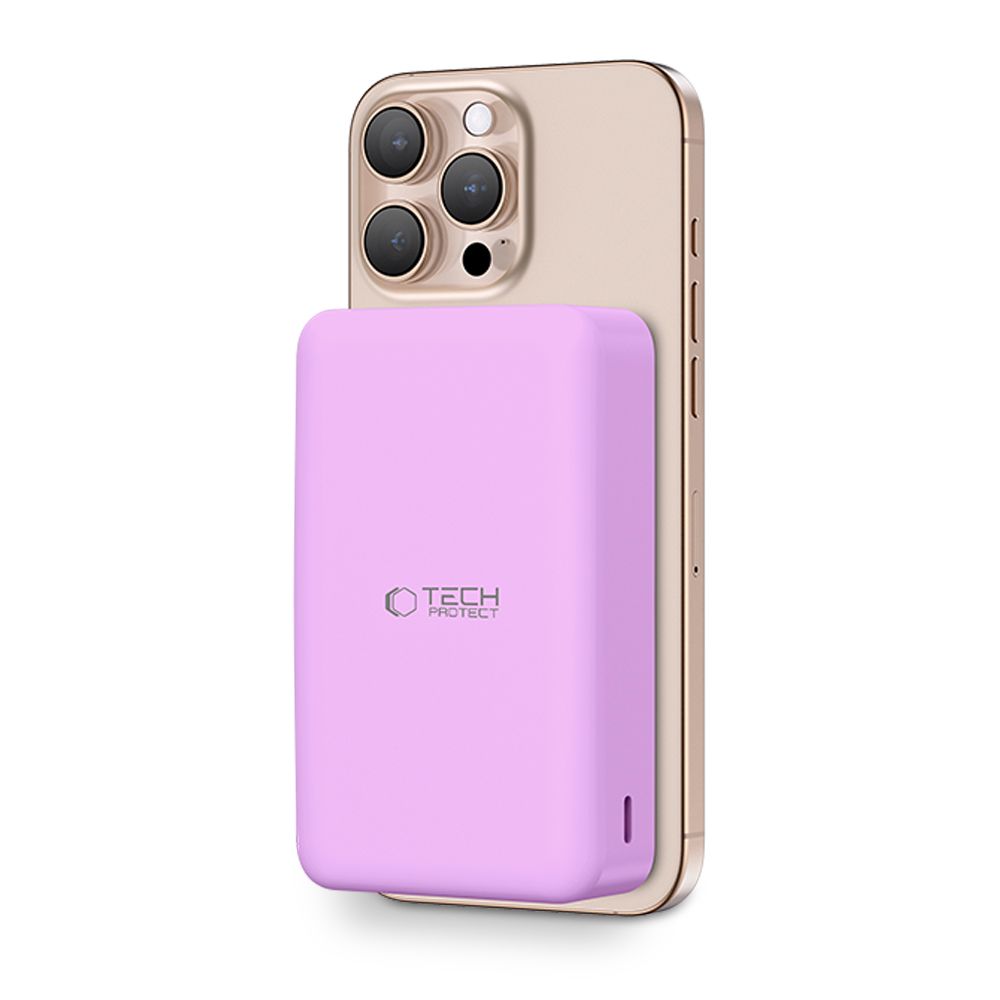TECH-PROTECT PB12 LIFEMAG MAGSAFE BANQUE D'ÉNERGIE 20000MAH LILAS