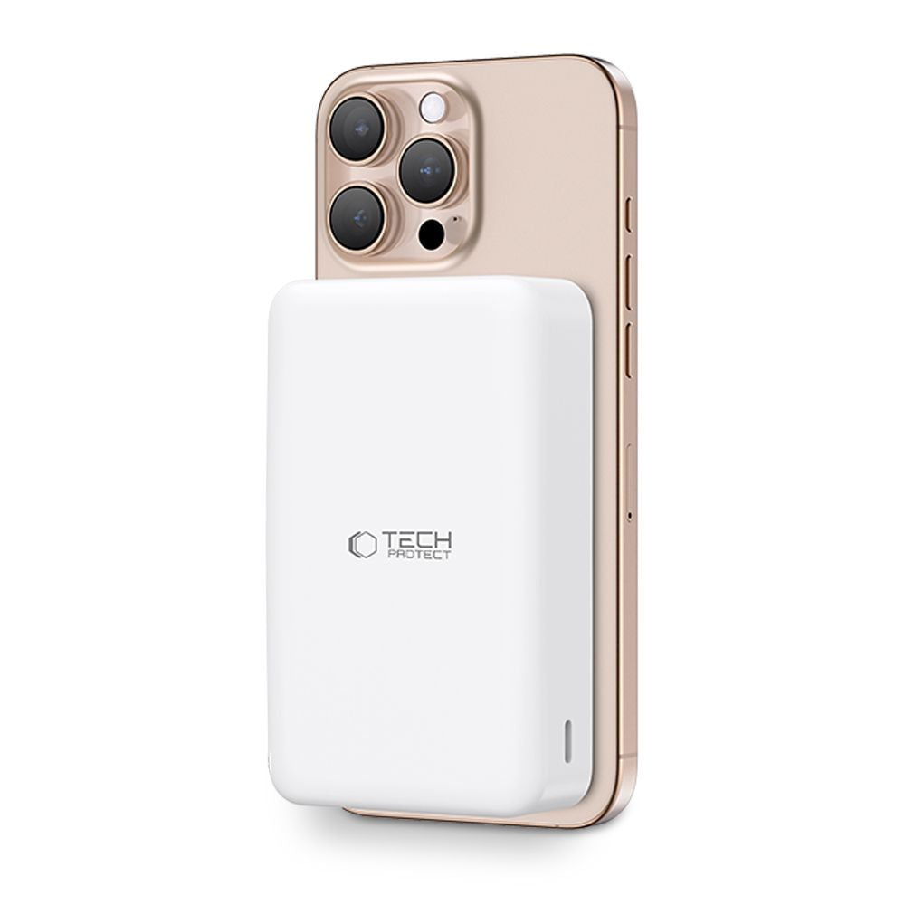 TECH-PROTECT PB12 LIFEMAG MAGSAFE BANQUE D'ÉNERGIE 20000MAH BLANCHE
