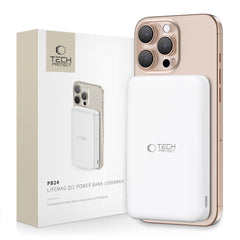 TECH-PROTECT PB24 LIFEMAG QI2 MAGSAFE BANQUE D'ÉNERGIE 10000MAH BLANCHE