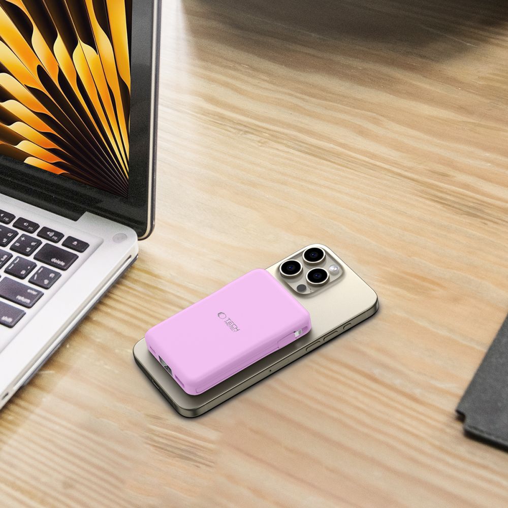 TECH-PROTECT PB31 LIFEMAG MAGSAFE BANQUE D'ÉNERGIE 10000MAH LAVANDE