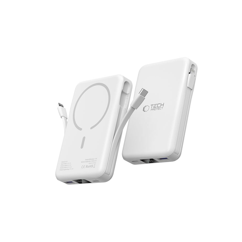 TECH-PROTECT PB31 LIFEMAG MAGSAFE BANQUE D'ÉNERGIE 10000MAH BLANCHE