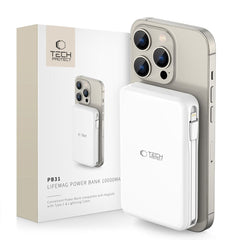 TECH-PROTECT PB31 LIFEMAG MAGSAFE BANQUE D'ÉNERGIE 10000MAH BLANCHE