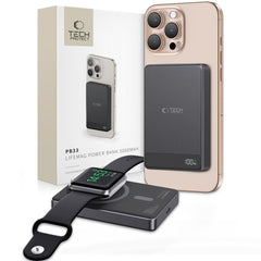 TECH-PROTECT PB33 LIFEMAG MAGSAFE BANQUE D'ÉNERGIE 5000MAH NOIRE