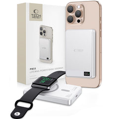 TECH-PROTECT PB33 LIFEMAG MAGSAFE BANQUE D'ÉNERGIE 5000MAH ARGENT