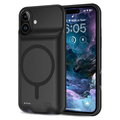 COQUE POUR IPHONE 16 TECH-PROTECT POWERCASE MAGSAFE 7000MAH NOIRE