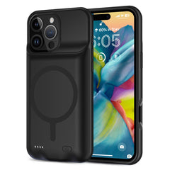 COQUE POUR IPHONE 16 PRO MAX TECH-PROTECT POWERCASE MAGSAFE 8500MAH NOIRE
