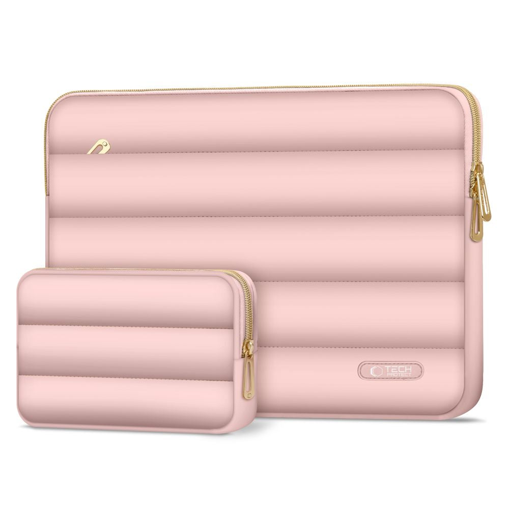 SAC TECH-PROTECT PUFFY POUR ORDINATEUR PORTABLE 13-14 ROSE POUSSIÉREUX