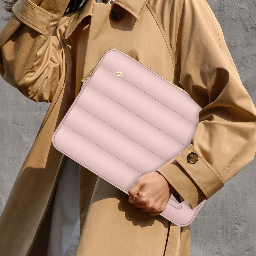 SAC TECH-PROTECT PUFFY POUR ORDINATEUR PORTABLE 13-14 ROSE POUSSIÉREUX