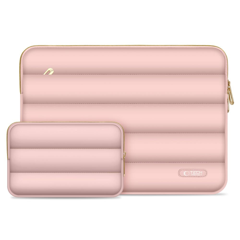 SAC TECH-PROTECT PUFFY POUR ORDINATEUR PORTABLE 13-14 ROSE POUSSIÉREUX