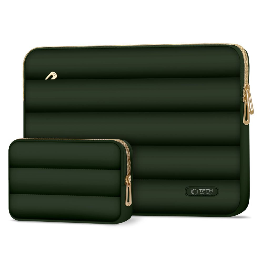 SAC TECH-PROTECT PUFFY POUR ORDINATEUR PORTABLE 15-16 VERT ARMÉE
