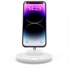 CHARGEUR SANS FIL 2EN1 TECH-PROTECT QI15W-A21 MAGNETIQUE MAGSAFE CHARGEUR SANS FIL BLANC