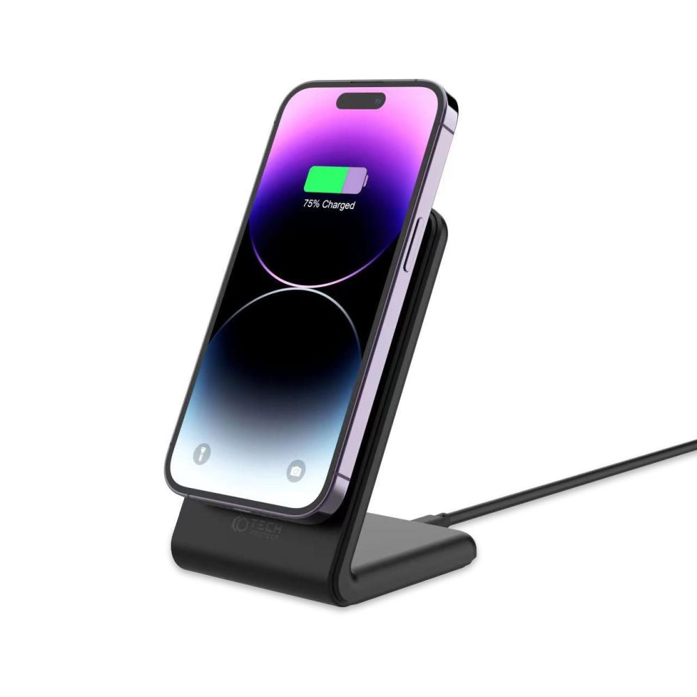 CHARGEUR SANS FIL TECH-PROTECT QI15W-A23 MAGNETIQUE MAGSAFE NOIR