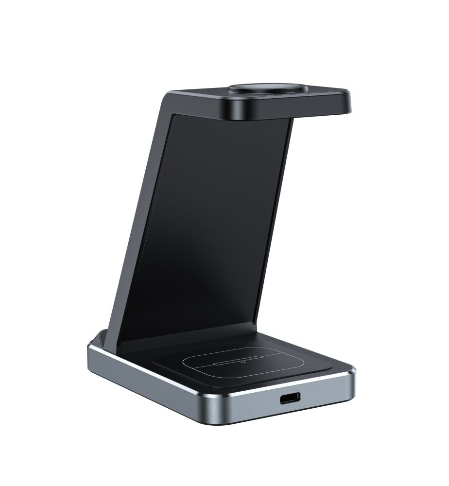 CHARGEUR SANS FIL 3EN1 QI15W-A26 NOIR