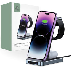 CHARGEUR SANS FIL 3EN1 QI15W-A26 NOIR