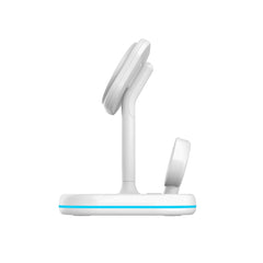 CHARGEUR SANS FIL 3EN1 QI15W-A27 MAGNETIQUE MAGSAFE BLANC