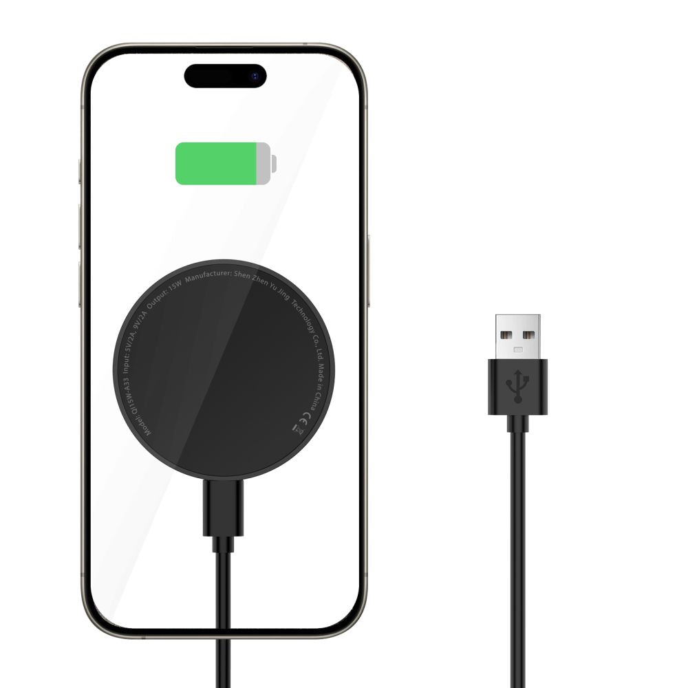 CHARGEUR SANS FIL TECH-PROTECT QI15W-A33 MAGNETIQUE MAGSAFE NOIR
