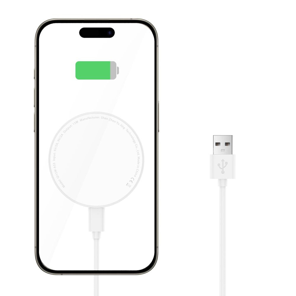 CHARGEUR SANS FIL TECH-PROTECT QI15W-A33 MAGNETIQUE MAGSAFE BLANC