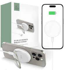 CHARGEUR SANS FIL TECH-PROTECT QI15W-A33 MAGNETIQUE MAGSAFE BLANC