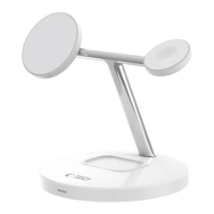 TECH-PROTECT QI15W-A35 CHARGEUR SANS FIL MAGNETIQUE MAGSAFE 3EN1 BLANC