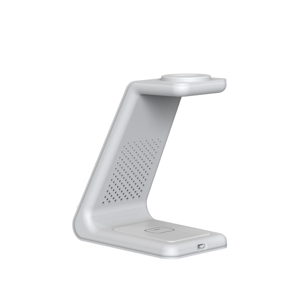 TECH-PROTECT QI15W-A36 CHARGEUR SANS FIL 3EN1 POUR APPLE BLANC