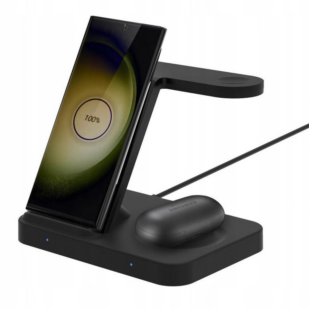 TECH-PROTECT QI15W-A37 CHARGEUR SANS FIL 3EN1 POUR ANDROID & APPLE NOIR