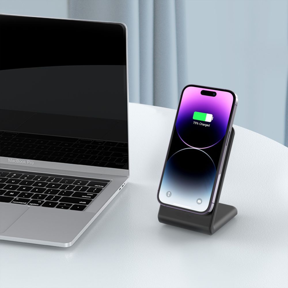 STATION DE CHARGEMENT TECH-PROTECT QI15W-A38 CHARGEUR SANS FIL MAGNETIQUE MAGSAFE NOIR