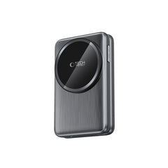 STATION DE CHARGEMENT TECH-PROTECT QI15W-A42 3EN1 MAGNETIQUE MAGSAFE CHARGEUR SANS FIL GRIS ESPACE