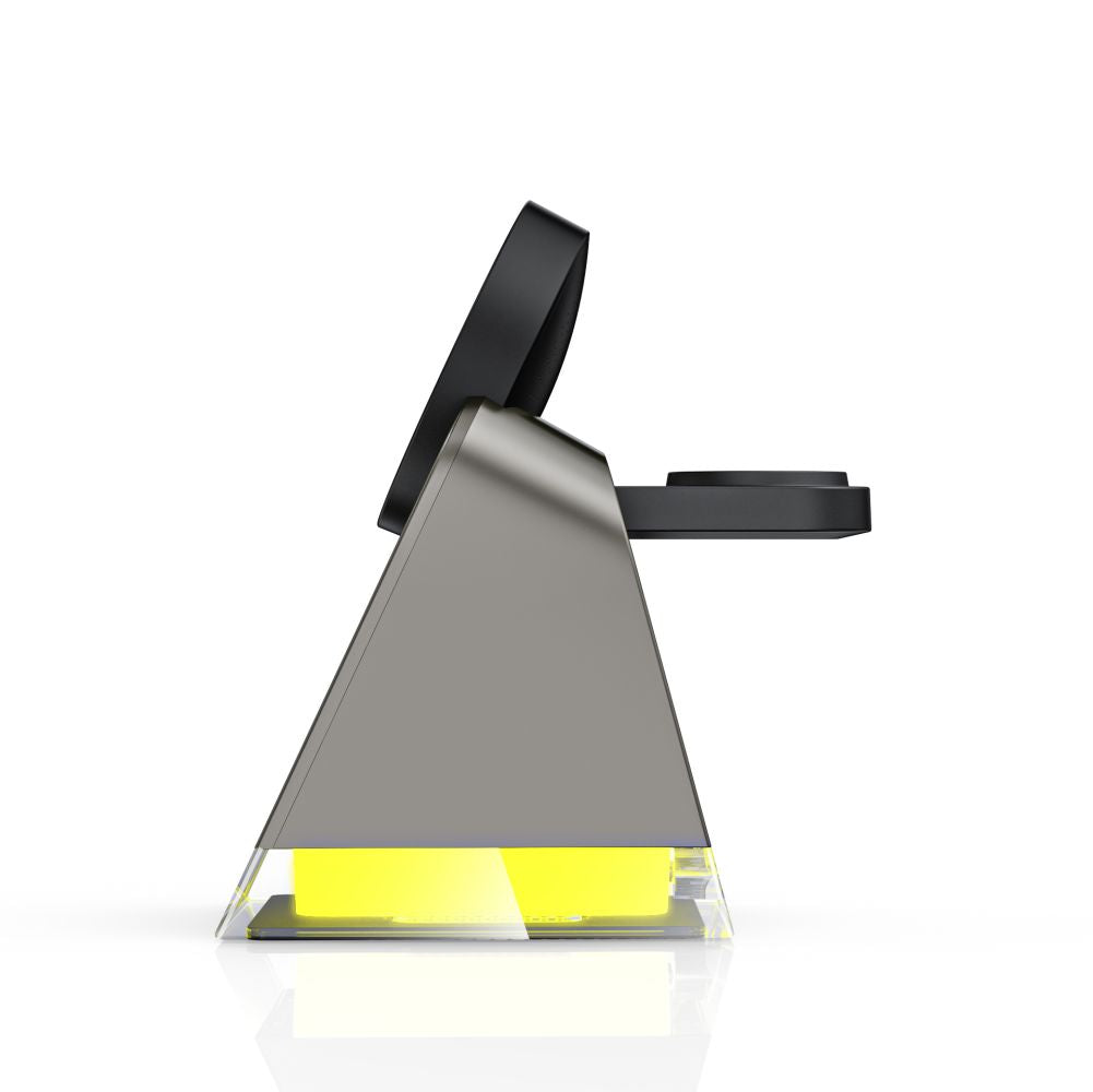 STATION DE CHARGEMENT TECH-PROTECT QI15W-A43 3EN1 MAGNETIQUE MAGSAFE CHARGEUR SANS FIL NOIR