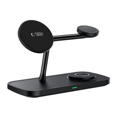 STATION DE CHARGEMENT TECH-PROTECT QI15W-A45 3EN1 MAGNETIQUE MAGSAFE CHARGEUR SANS FIL NOIR