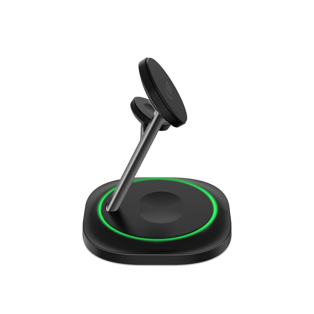 TECH-PROTECT QI15W-A46 CHARGEUR SANS FIL MAGNETIQUE MAGSAFE 3EN1 NOIR