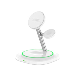 TECH-PROTECT QI15W-A46 CHARGEUR SANS FIL MAGNETIQUE MAGSAFE 3EN1 BLANC