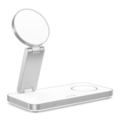 TECH-PROTECT QI15W-A47 CHARGEUR SANS FIL MAGNETIQUE MAGSAFE 3EN1 BLANC