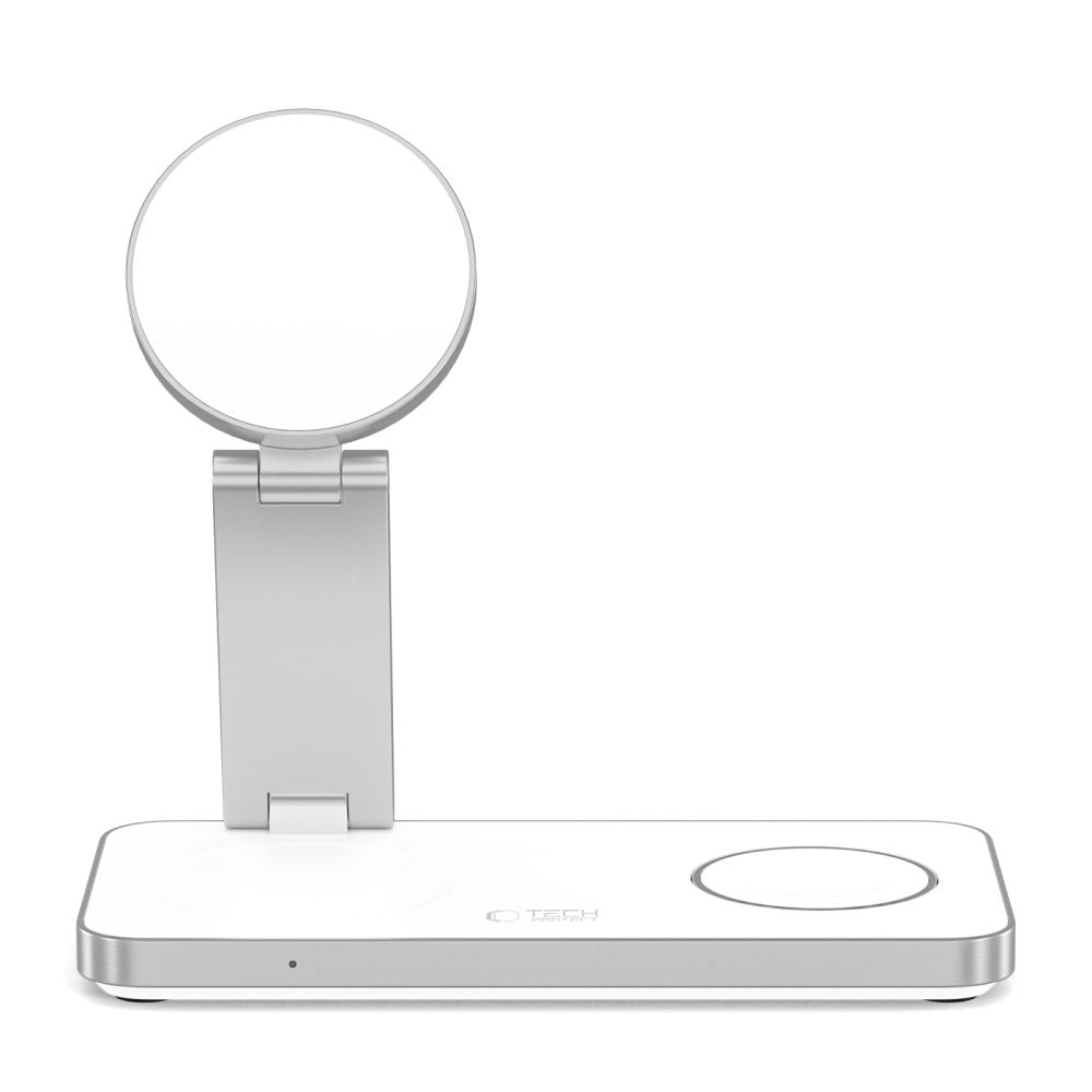 TECH-PROTECT QI15W-A47 CHARGEUR SANS FIL MAGNETIQUE MAGSAFE 3EN1 BLANC