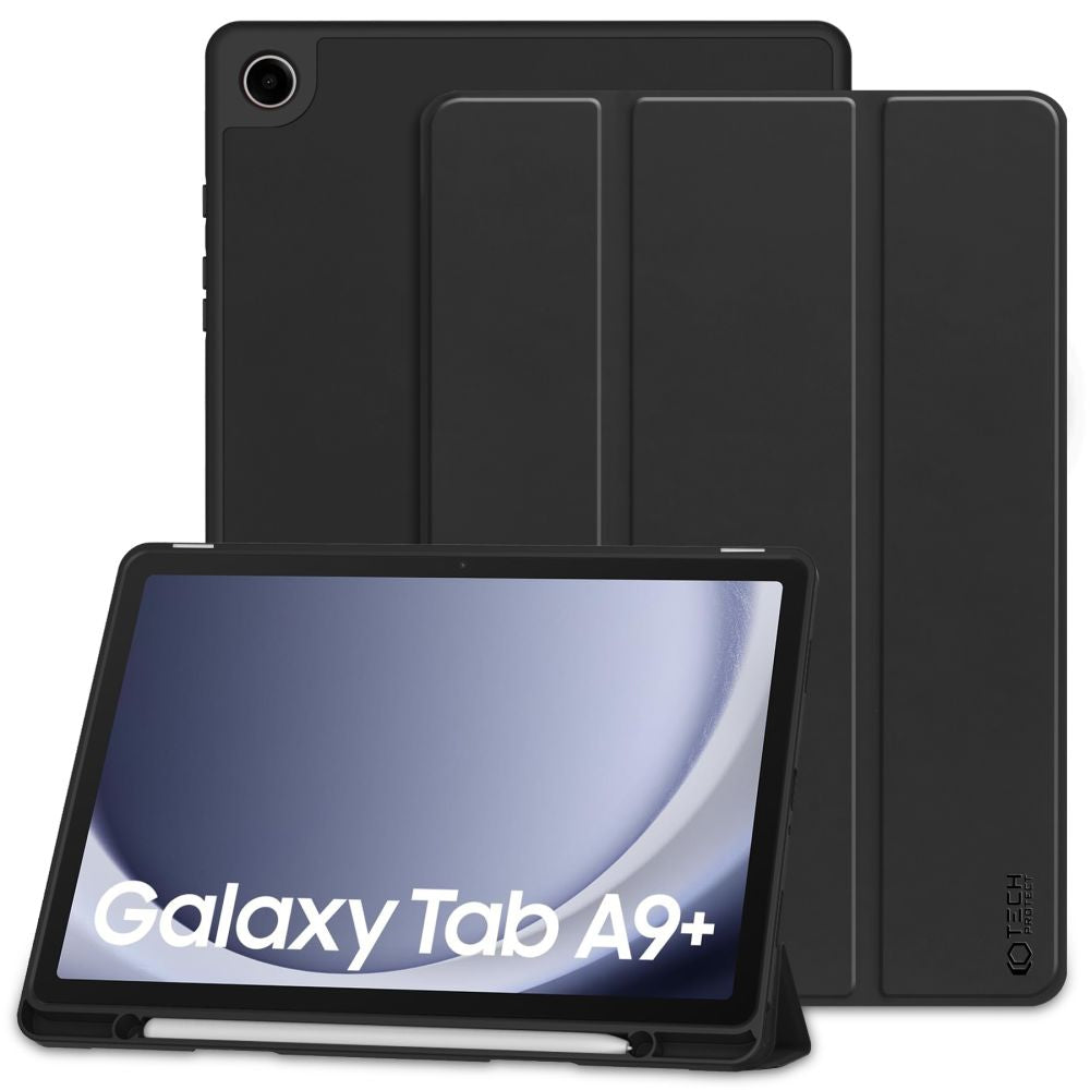 COUVERTURE / ÉTUI POUR SAMSUNG GALAXY TAB A9+ PLUS 11.0 X210 / X215 / X216 TECH-PROTECT SC PEN NOIR