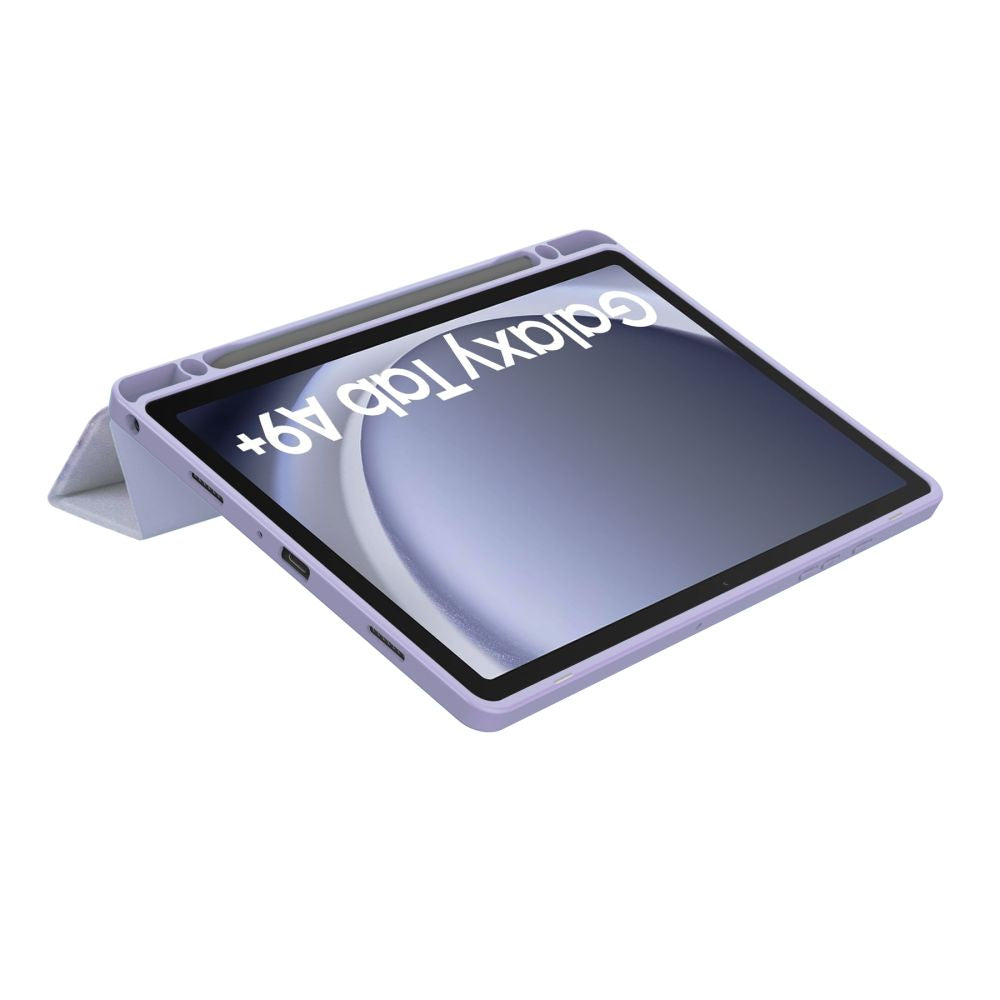 COUVERTURE / ÉTUI POUR SAMSUNG GALAXY TAB A9+ PLUS 11.0 X210 / X215 / X216 TECH-PROTECT SC PEN HYBRID MARBRE VIOLET