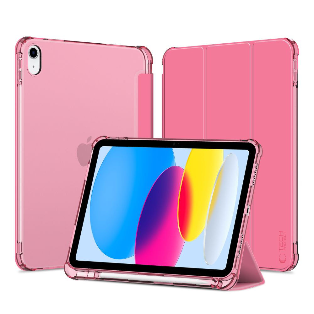 COUVERTURE TECH-PROTECT SC PEN HYBRID IPAD 10,9” 10 / 2022 / 11” 11 / 2025 CRYSTAL MAGENTA