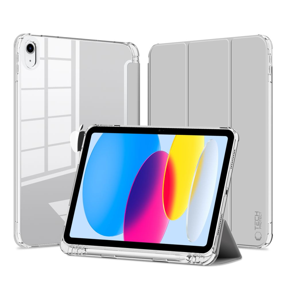 COUVERTURE / ÉTUI POUR IPAD 10,9” 10 / 2022 / 11” 11 / 2025 TECH-PROTECT SC PEN HYBRIDE GRIS