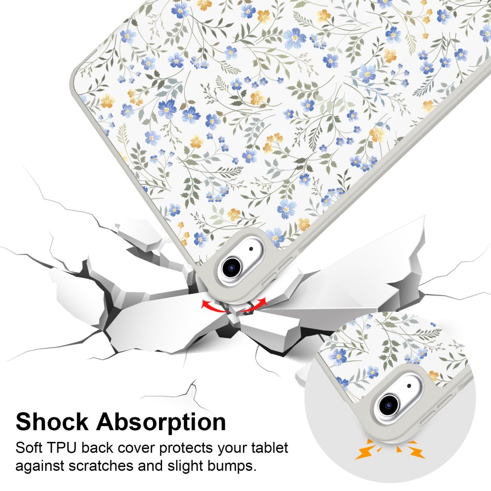 COUVERTURE TECH-PROTECT SC PEN IPAD 10,9” 10 / 2022 / 11” 11 / 2025 FLEURS DE PRINTEMPS