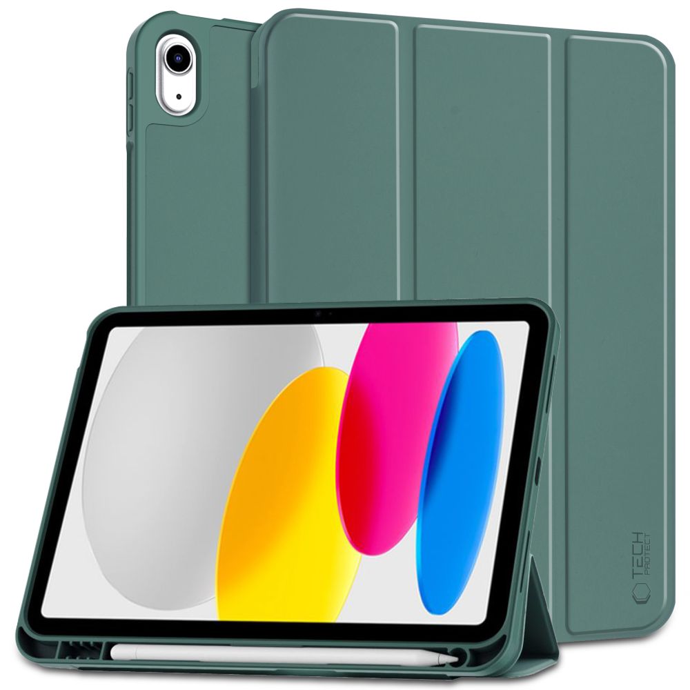 COUVERTURE / ÉTUI POUR IPAD 10,9” 10 / 2022 / 11” 11 / 2025 TECH-PROTECT SC PEN VERT